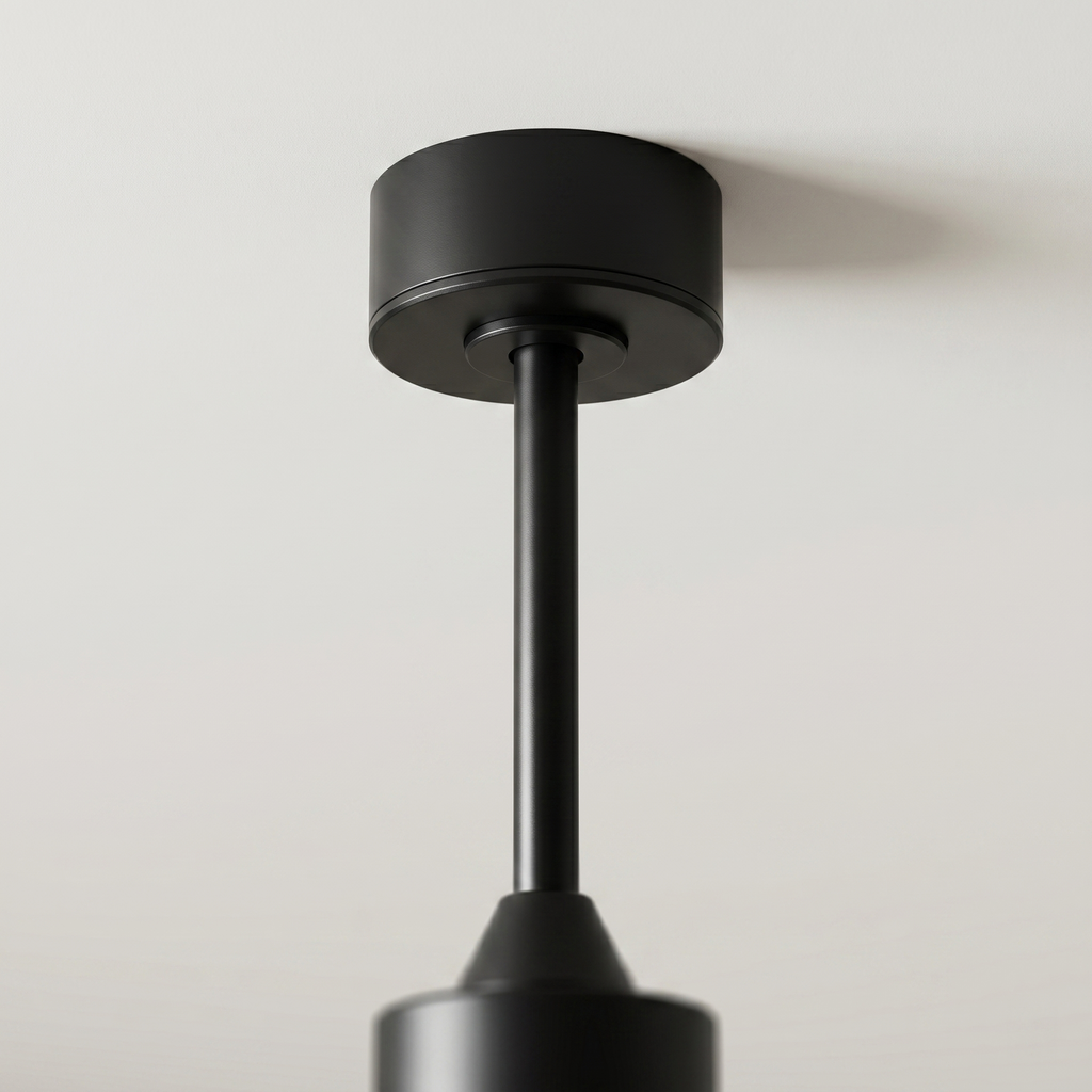 Ventilateur plafond silencieux 3 pales noyer noir LED | Kelvo